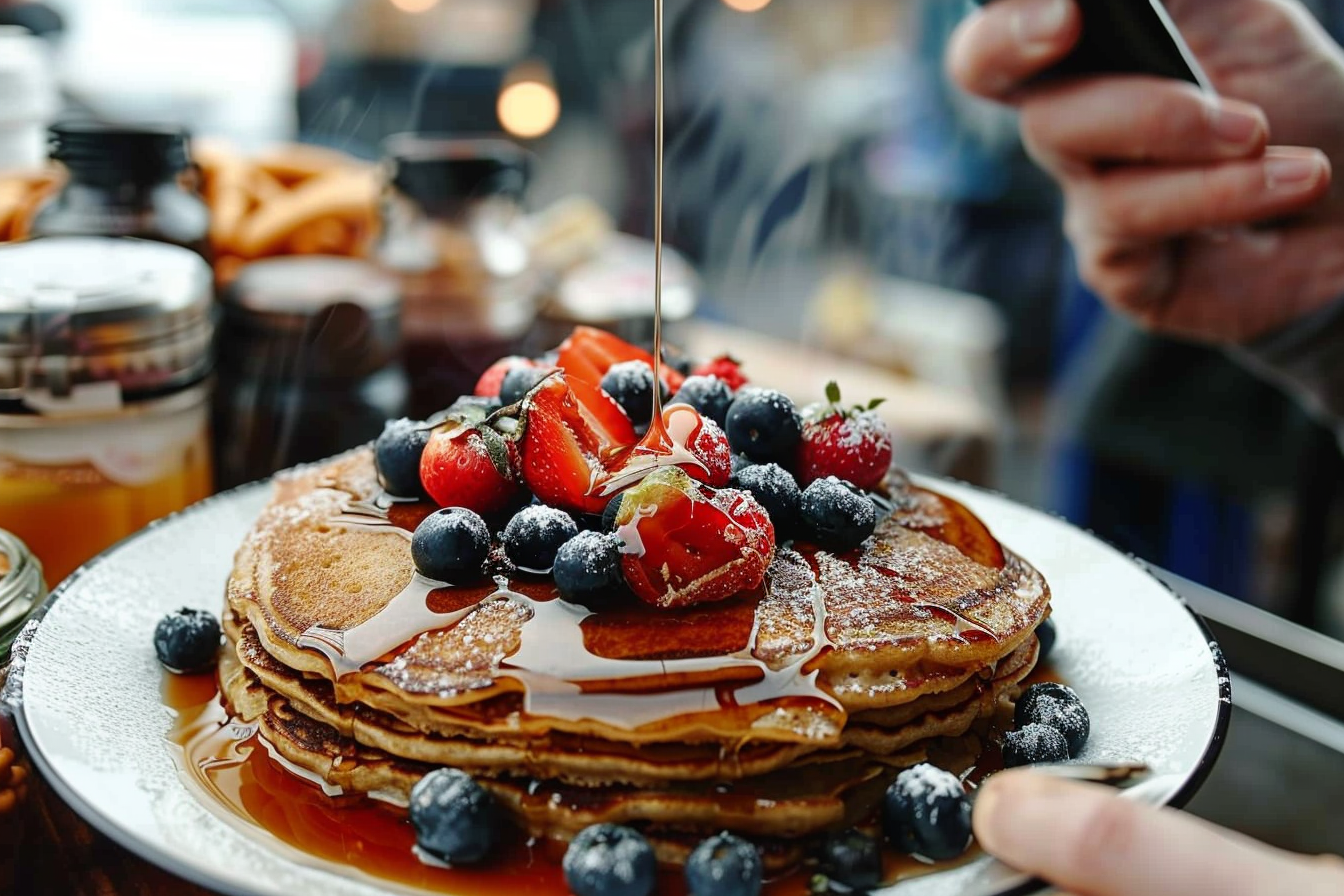 Mom’s Double Whole Grain Pancakes